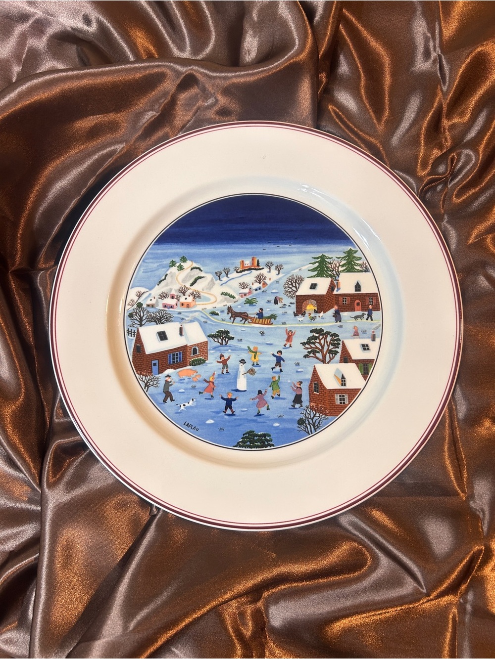 Pristine Villeroy & Boch Naif Christmas Dinner Plate
